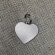 Адресник «Стальное Сердце 27 х 25 мм» с гравировкой