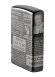 Зажигалка Black Ice® Newsprint Design Zippo 49049 с гравировкой