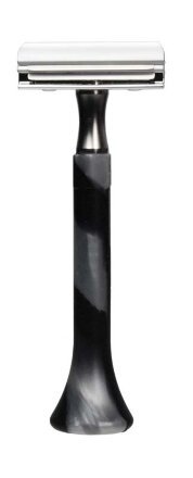 Станок для бритья Erbe с двумя лезвиями, цвет хром, ручка- силикон, цвет: серебряный/черный в Москве, фото 13
