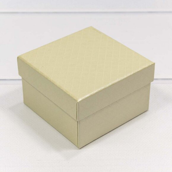 Коробка Прямоугольная 9 x 9 x 5,5 с подушкой внутри "Ромбики" Бежевый