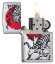 Зажигалка Zippo Asian Tiger с покрытием Brushed Chrome, латунь/сталь, серебристая, 36x12x56 мм