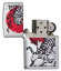 Зажигалка Zippo Asian Tiger с покрытием Brushed Chrome, латунь/сталь, серебристая, 36x12x56 мм