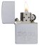 Зажигалка Zippo Classic с покрытием Satin Chrome™, латунь/сталь, серебристая, матовая, 36x12x56 мм