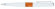 Ручка шариковая Pierre Cardin LIBRA, цвет - белый и оранжевый. Упаковка В