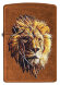 Зажигалка Zippo Polygonal Lion с покрытием Toffee™, латунь/сталь, медная, матовая, 36x12x56 мм