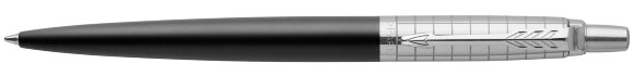 Ручка шариковая Parker Jotter Premium Bond Street Black Grid CT с гравировкой