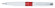 Ручка шариковая Pierre Cardin LIBRA, цвет - белый и красный. Упаковка В