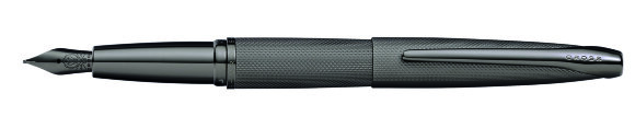 Перьевая ручка Cross ATX Titanium Grey PVD, перо F с гравировкой