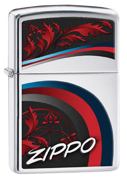 Зажигалка Zippo Classic с покрытием High Polish Chrome, латунь/сталь, серебристая, 36x12x56 мм