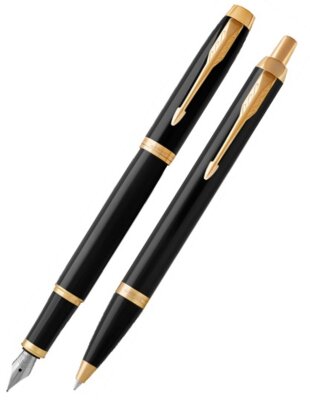 Подарочный набор Parker: Перьевая и Шариковая Ручка Parker IM Core Black GT 1931666+1931645
