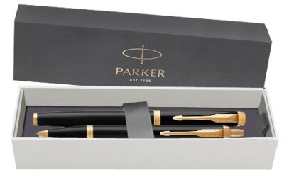 Подарочный набор Parker: Перьевая и Шариковая Ручка Parker IM Core Black GT 1931666+1931645