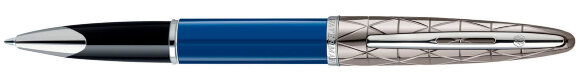 Роллерная ручка Waterman Blue Obsession, цвет - бронза/синий лак с гравировкой