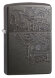 Зажигалка Zippo Classic с покрытием Gray, латунь/сталь, серая, матовая, 36x12x56 мм