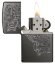 Зажигалка Zippo Classic с покрытием Gray, латунь/сталь, серая, матовая, 36x12x56 мм