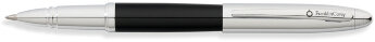 Ручка-роллер FranklinCovey Lexington. Цвет - черный + хром.