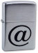 Зажигалка Zippo Internet, с покрытием Brushed Chrome, латунь/сталь, серебристая, матовая, 36x12x56 м