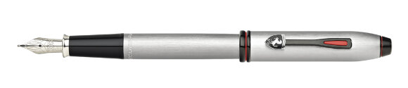 Перьевая ручка Cross Townsend Ferrari Brushed Aluminum, перо среднее M с гравировкой