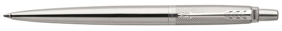 Ручка шариковая Parker Jotter Premium Stainless Steel Diagonal CT с гравировкой