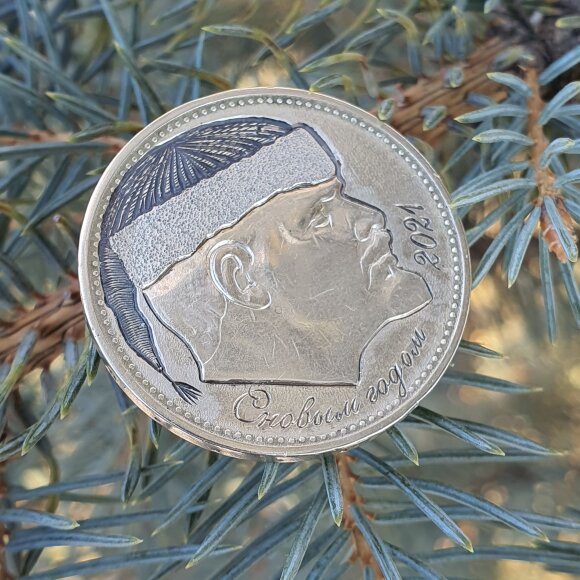 Монета в стиле hobo niсkel с гравировкой