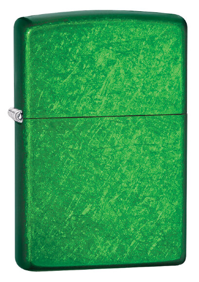 Зажигалка Zippo Classic с покрытием Meadow™, латунь/сталь, зеленая, глянцевая, 36x12x56 мм