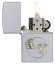 Зажигалка Zippo Classic с покрытием Satin Chrome™, латунь/сталь, серебристая, матовая, 36x12x56 мм