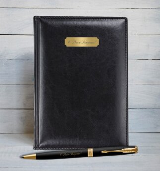 Подарочный набор Parker: Ежедневник и Шариковая Ручка Parker Sonnet Black GT 1931519mal