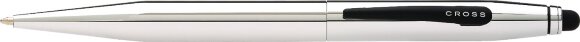 Шариковая ручка Cross Tech2 со стилусом 6мм. Цвет - серебристый. с гравировкой
