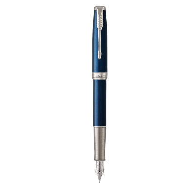 Перьевая ручка Parker Sonnet F539, Subtle Blue Lacquer CT F 1931533,1950885,1950887