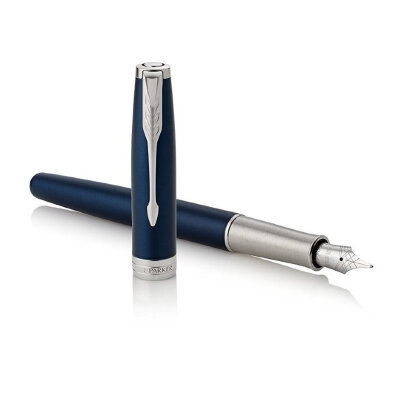 Перьевая ручка Parker Sonnet F539, Subtle Blue Lacquer CT F 1931533,1950885,1950887
