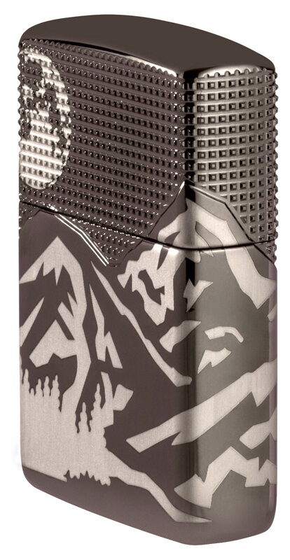 Зажигалка Armor™ High Polish Black Ice® Zippo 49299 с гравировкой
