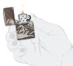 Зажигалка Armor™ High Polish Black Ice® Zippo 49299 с гравировкой