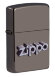 Зажигалка Zippo Zippo Design с покрытием Black Ice®, латунь/сталь, чёрная, глянцевая, 38x13x57 мм