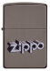 Зажигалка Zippo Zippo Design с покрытием Black Ice®, латунь/сталь, чёрная, глянцевая, 38x13x57 мм