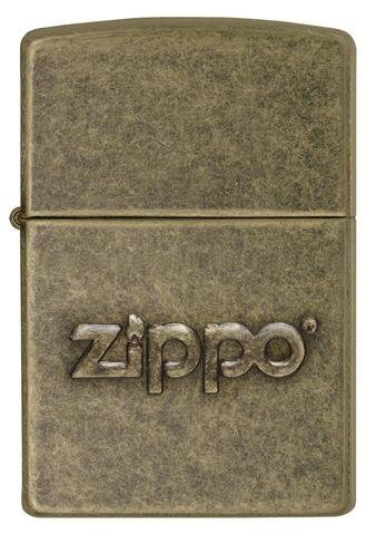 Зажигалка Zippo Classic с покрытием Antique Brass, латунь/сталь, серебристая, матовая, 36x12x56 мм