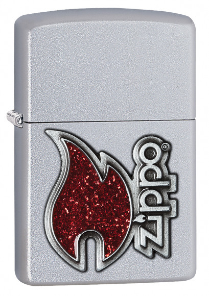 Зажигалка ZIPPO Classic с покрытием Satin Chrome™, латунь/сталь, серебристая, матовая, 36x12x56 мм