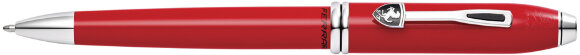 Шариковая ручка Cross Townsend Ferrari Glossy Rosso Corsa Red Lacquer / Rhodium с гравировкой
