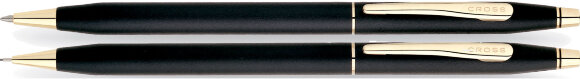 Набор Cross Сentury Classic: шариковая ручка + механический карандаш 0.5мм. Цвет - черный.