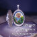 Серебряный открывающийся кулон/медальон "Журавль" с фото внутри