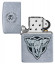 Зажигалка ZIPPO Classic с покрытием Street Chrome™, латунь/сталь, серебристая, матовая, 36x12x56 мм