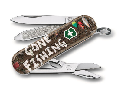 Нож-брелок VICTORINOX Classic &quot;Gone Fishing&quot; 0.6223.L2005