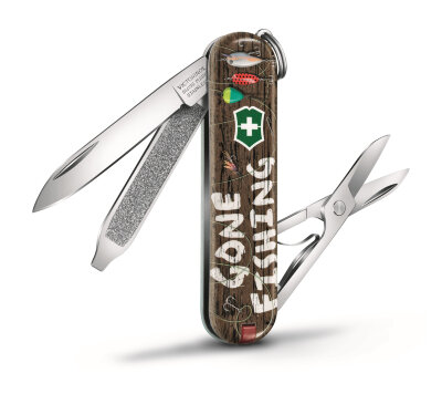 Нож-брелок VICTORINOX Classic &quot;Gone Fishing&quot; 0.6223.L2005