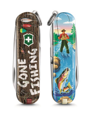 Нож-брелок VICTORINOX Classic &quot;Gone Fishing&quot; 0.6223.L2005
