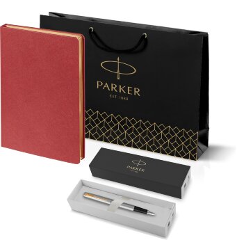 Подарочный набор Parker: Ручка Перьевая Parker Jotter Stainless Steel GT и Ежедневник 203_11105500948