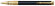 Шариковая ручка Waterman Perspeсtive Black GT. Корпус и колпачок: лакированная латунь.