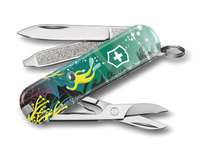 Нож-брелок VICTORINOX Classic &quot;Deep Dive&quot; 0.6223.L2006