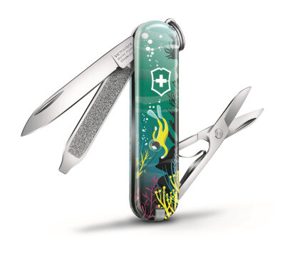 Нож-брелок VICTORINOX Classic &quot;Deep Dive&quot; 0.6223.L2006
