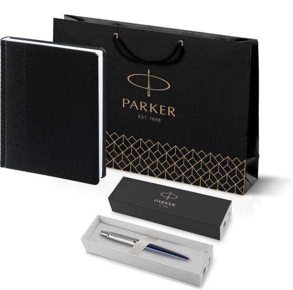 Подарочный набор Parker: Шариковая Ручка Parker Jotter Essential, Royal Blue CT и Ежедневник 195_2645303186
