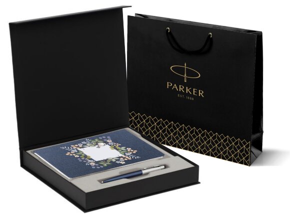 Подарочный набор Parker: Шариковая Ручка Parker Jotter Essential, Royal Blue CT и Ежедневник P1951110_403186