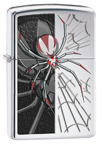 Зажигалка Zippo Classic с покрытием High Polish Chrome, латунь/сталь, серебристая, 36x12x56 мм