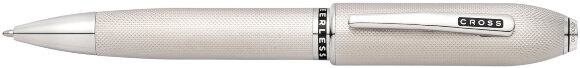 Шариковая ручка Cross Peerless 125. Цвет - матовый платиновый с гравировкой